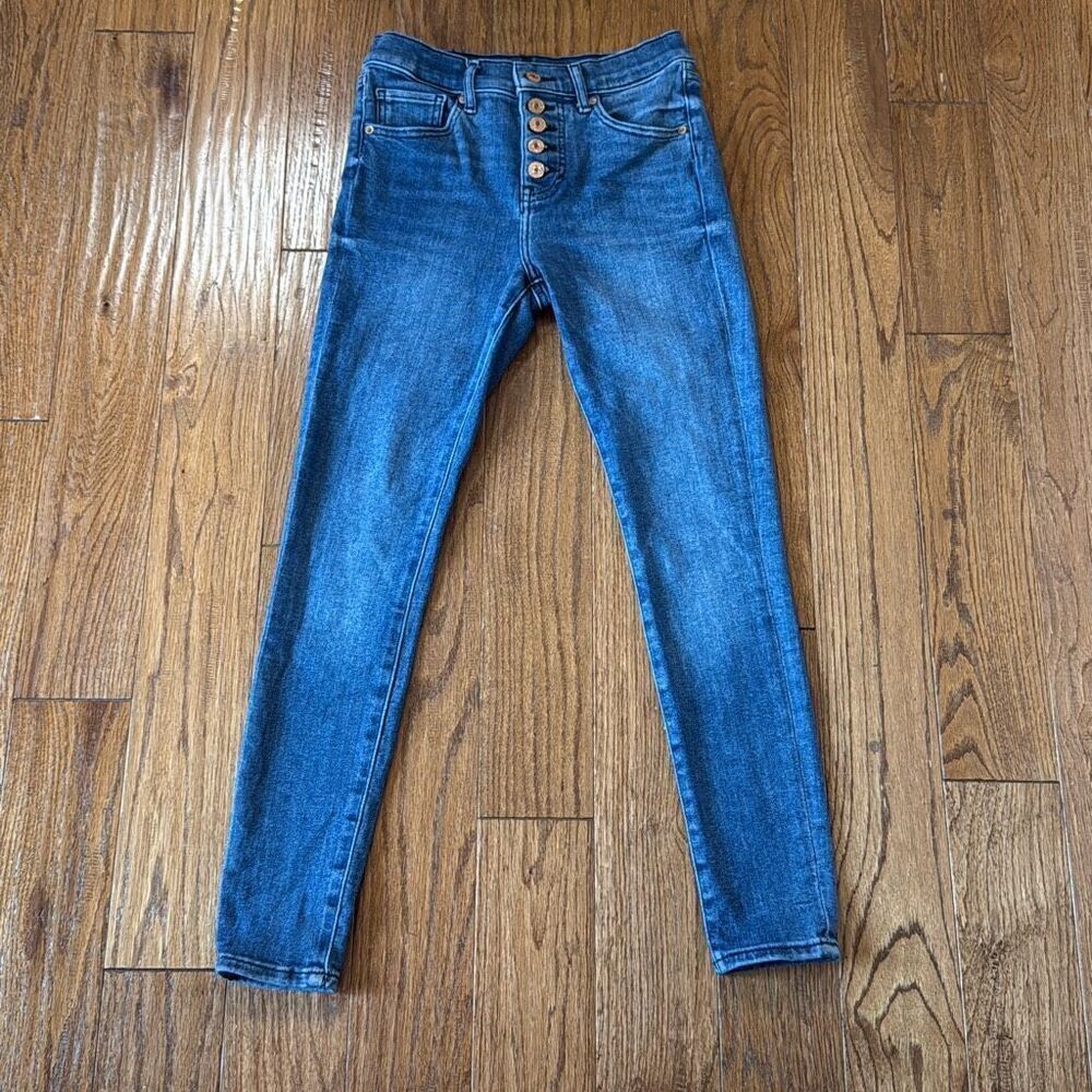 Express skinny mid rise button fly jeans size 2 - Picture 4 of 14